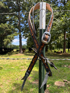 Sunflower and Butterfly - Split ear headstall