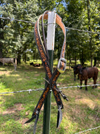 Sunflower and Butterfly - Split ear headstall