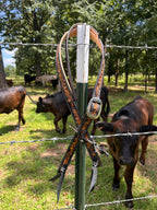 Sunflower and Butterfly - Split ear headstall