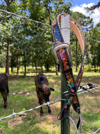 Color in Spring- Belt Style Split Ear Headstall