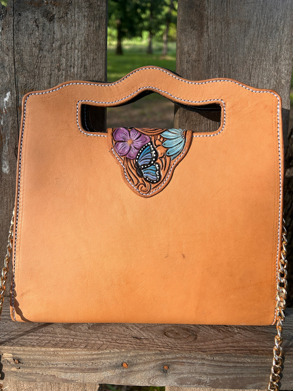 Butterflies in blue - Purse