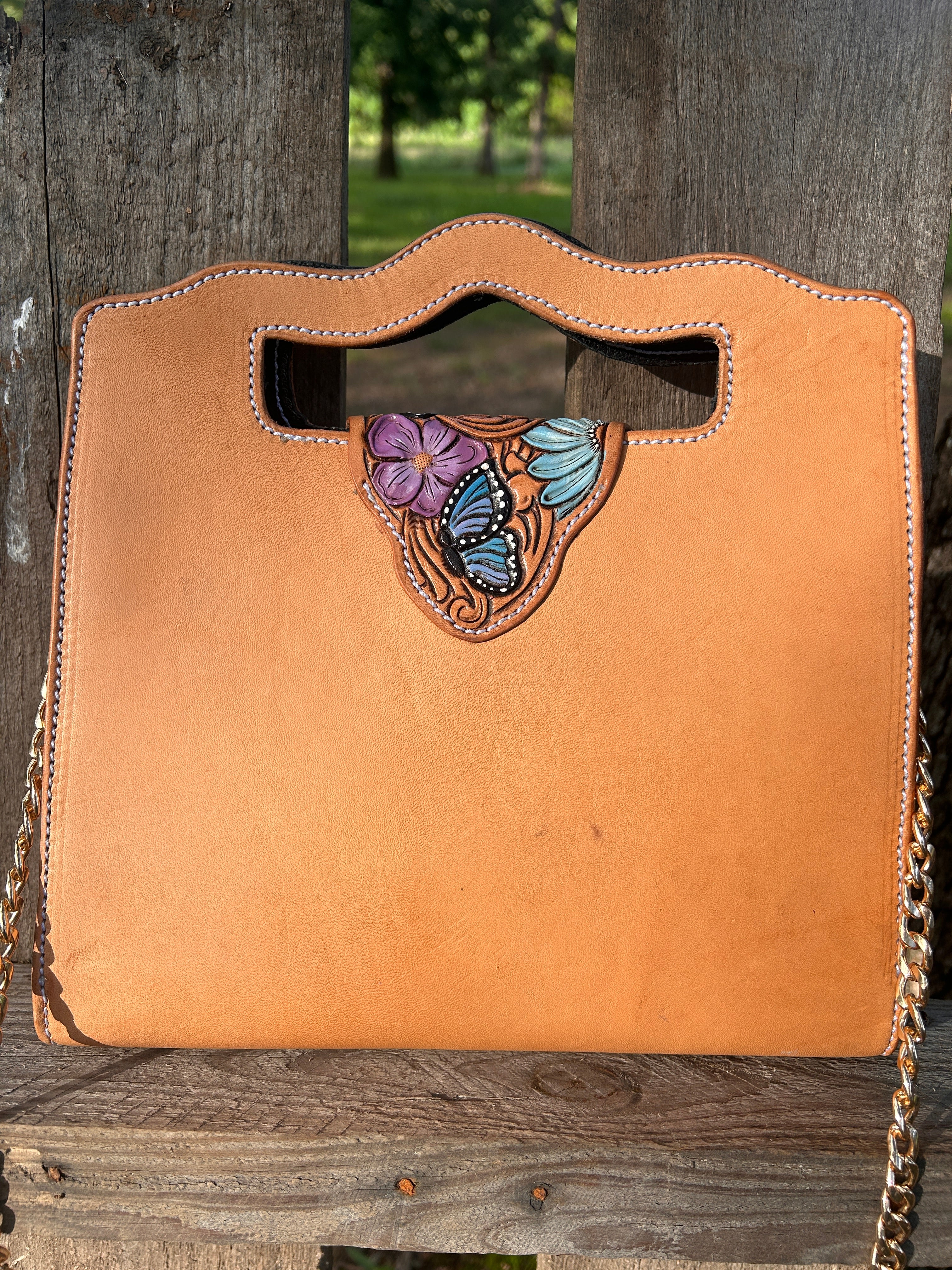 Butterflies in blue - Purse